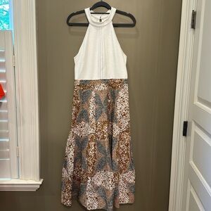 Sleeveless Mock Neck twofer dress by Anthropologie size medium